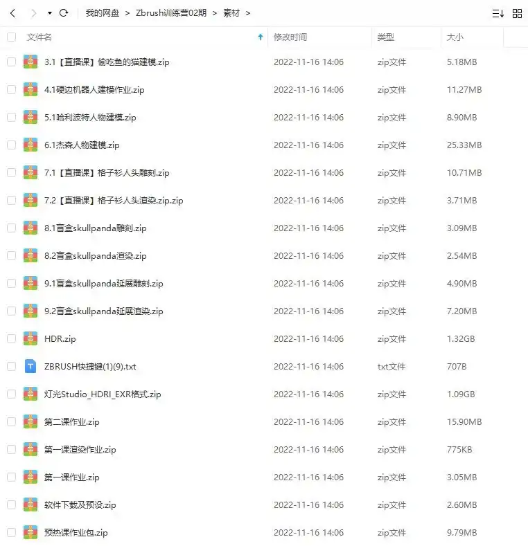 图片[3]-尹大大虾米Zbrush训练营02期2022年（高清画质带素材）-造集CREASETS