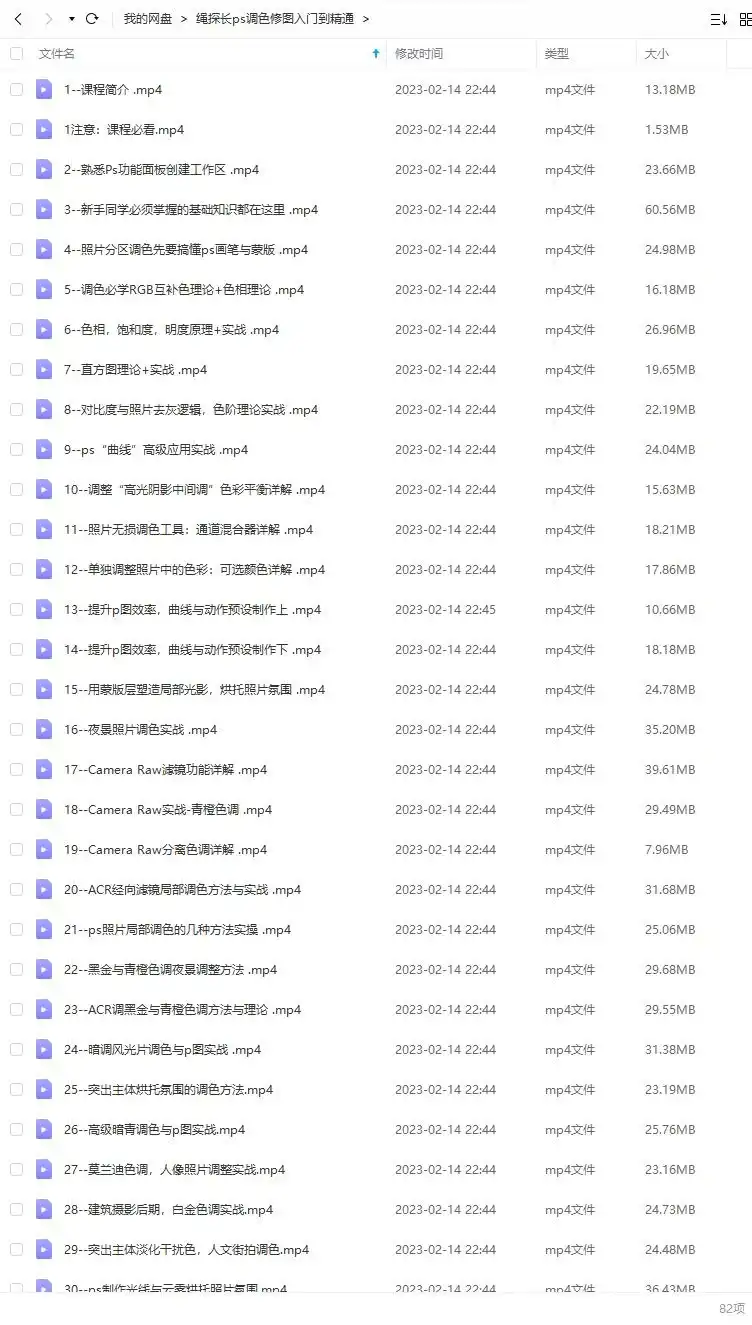 图片[2]-绳探长PS调色修图入门到精通（画质普通无素材）-造集CREASETS