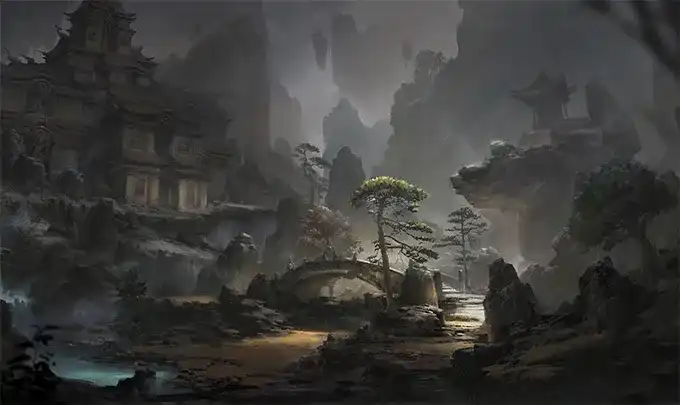 CZ老银五弦游戏影视场景概念设计2021年（高清画质带可见笔刷）-造集CREASETS