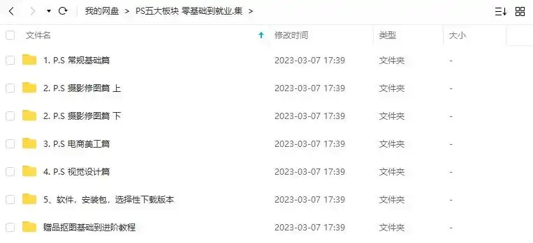 图片[2]-PS五大版块 零基础到就业教程（画质高清带素材）-造集CREASETS