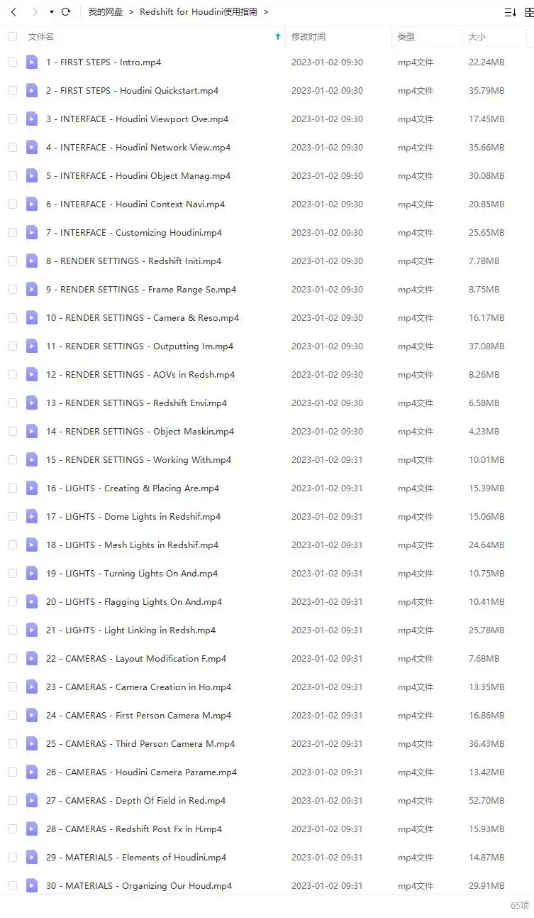 图片[2]-Redshift for Houdini 19使用指南 中文字幕（高清画质无素材）-造集CREASETS