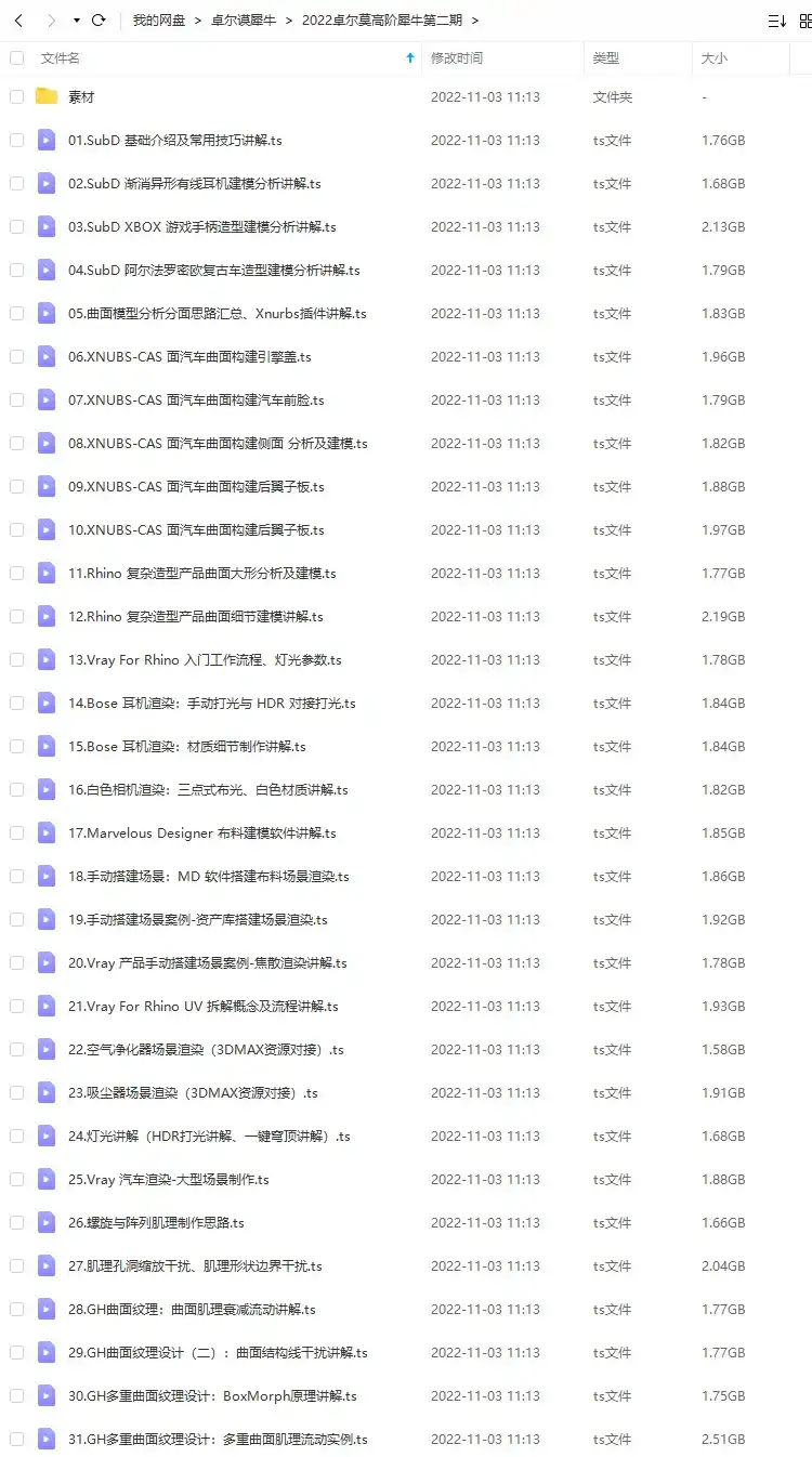 图片[2]-Rhino 8建模写实渲染高级进阶2022年（画质高清带素材课件）-造集CREASETS