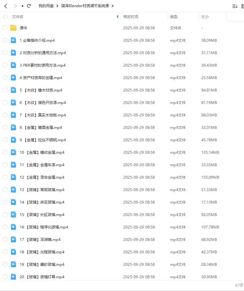 图片[2]-琅泽教育Blender材质调节系统课2024年（高清画质带素材）-造集CREASETS