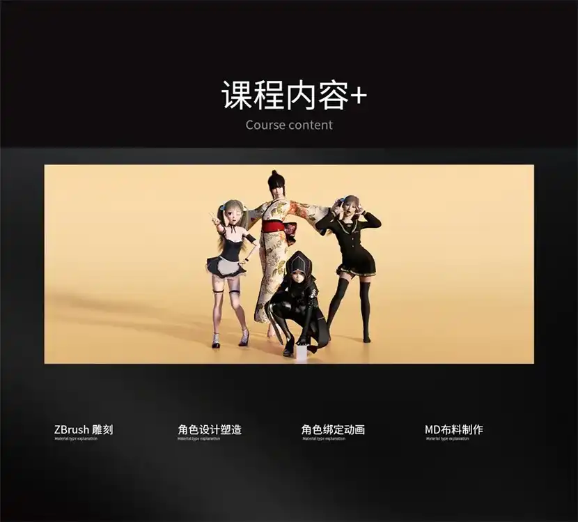 图片[2]-白无常C4D造人计划第二期 角色绑定动画zBrush雕塑MD布料制作-造集CREASETS