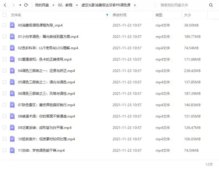 图片[2]-虚空光影消费级达芬奇PR调色课（画质超清无素材）-造集CREASETS