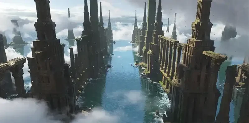 Blender创建壮观失落的亚特兰蒂斯3D&2D流程_超清画质 中文字幕-造集CREASETS