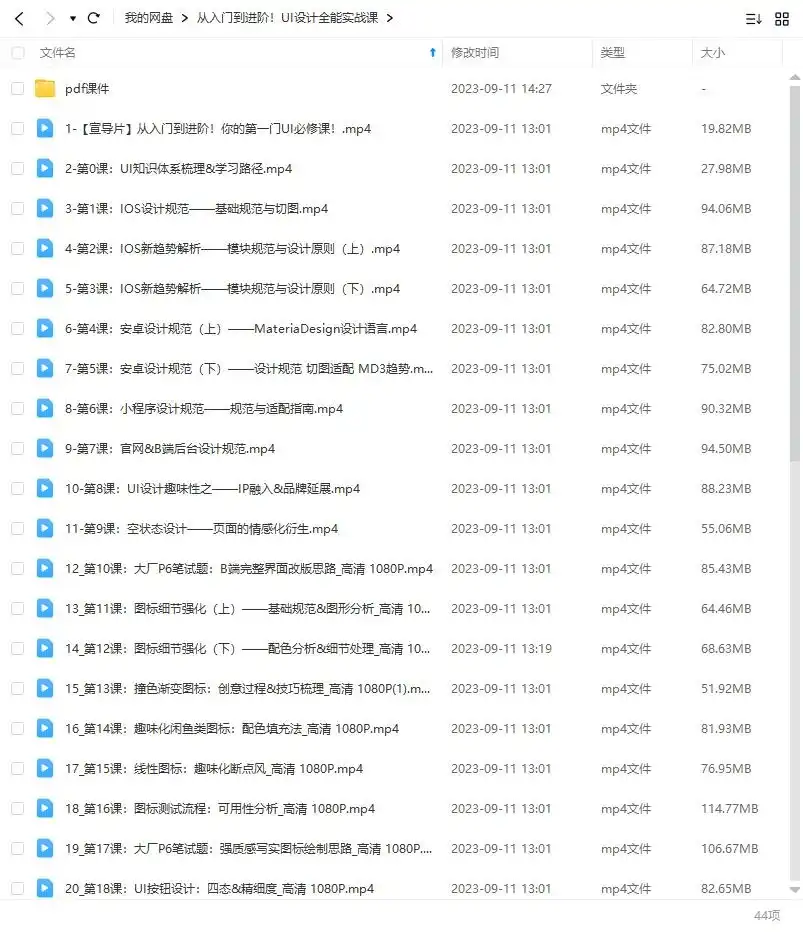 图片[2]-从入门到进阶丨UI设计全能实战课（高清画质带部分素材）-造集CREASETS