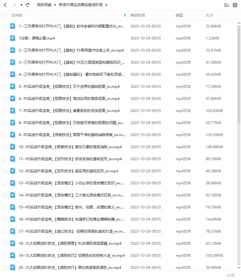 图片[2]-李浩PS商业后期全能进阶班2022年（高清画质无素材）-造集CREASETS