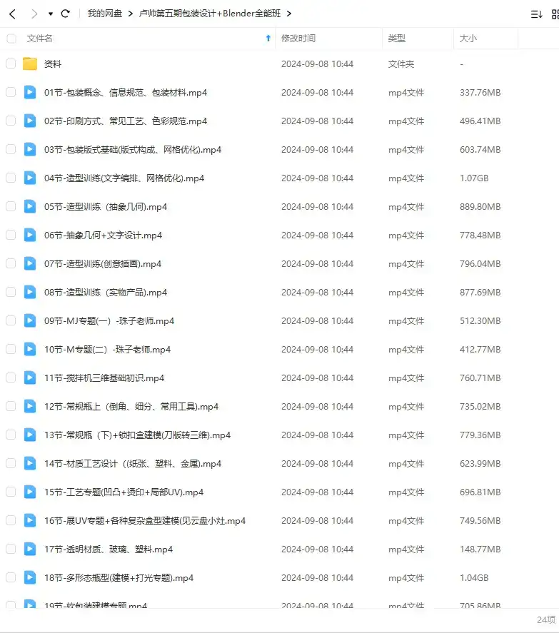 图片[2]-卢帅第5期包装设计+Blender全能班2024年（高清画质带素材）-造集CREASETS