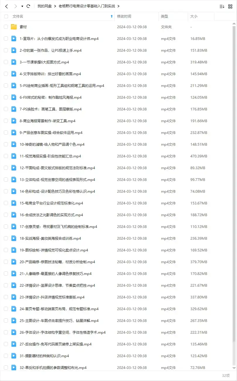 图片[3]-老杨野行电商设计零基础入门到实战2023年（高清画质带素材）-造集CREASETS