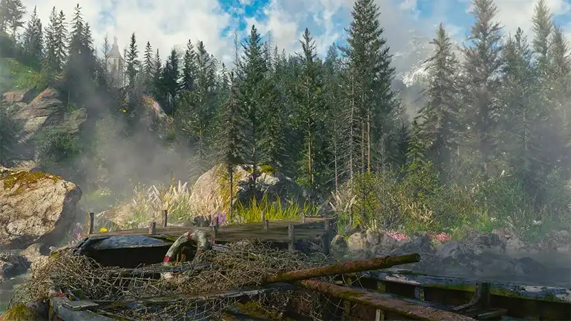 图片[2]-雪山松林V2版C4D OC渲染大场景教程 画质高清带素材-造集CREASETS