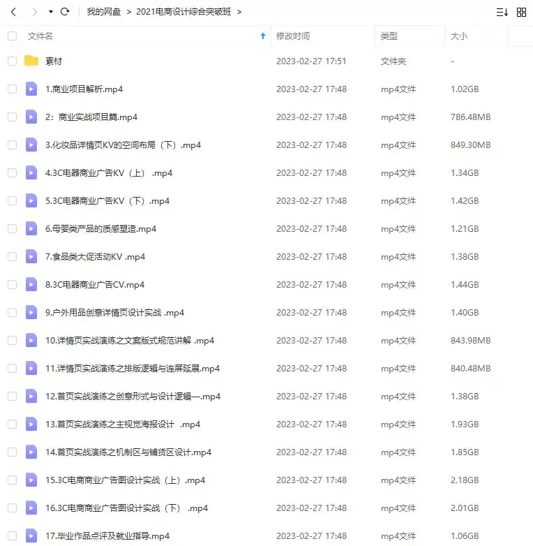 图片[1]-电商设计综合突破班第1期2021年（画质清晰带课件）-造集CREASETS