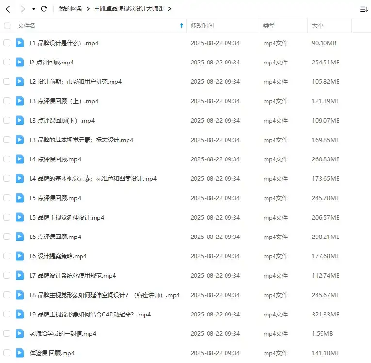 图片[2]-王胤卓品牌视觉设计大师课（画质清晰无素材）-造集CREASETS