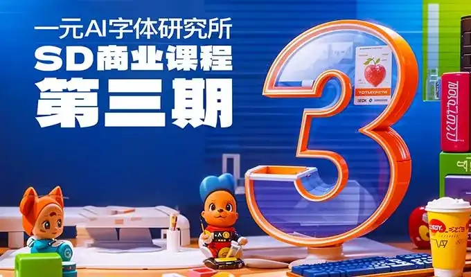 一元AI字体研究所第3期（画质清晰带素材）-造集CREASETS