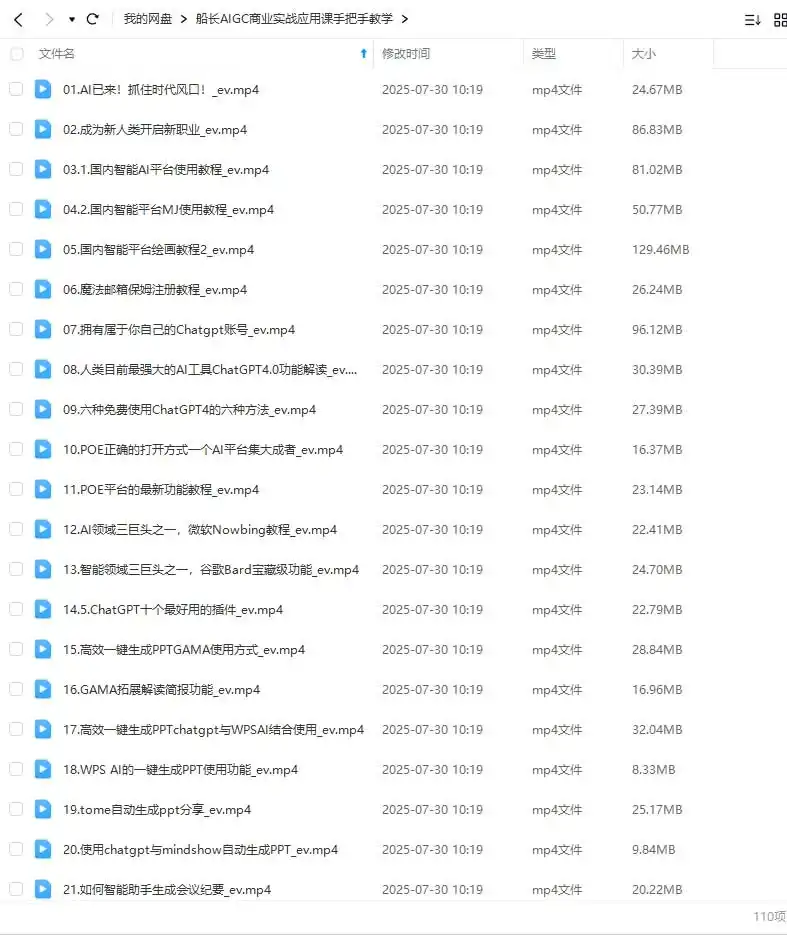图片[1]-船长AIGC商业实战应用课手把手教学2023年（画质清晰无素材）-造集CREASETS