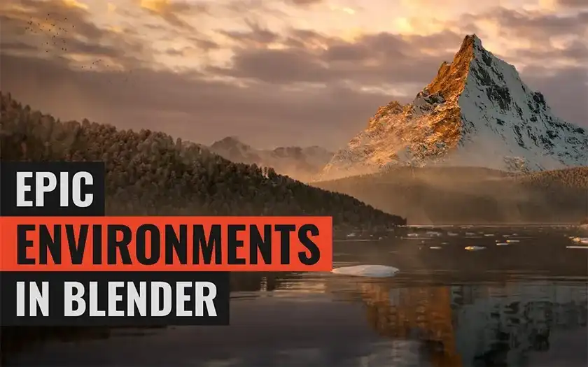 图片[1]-在Blender中创建史诗般的大型环境2021年（超清画质带素材）-造集CREASETS