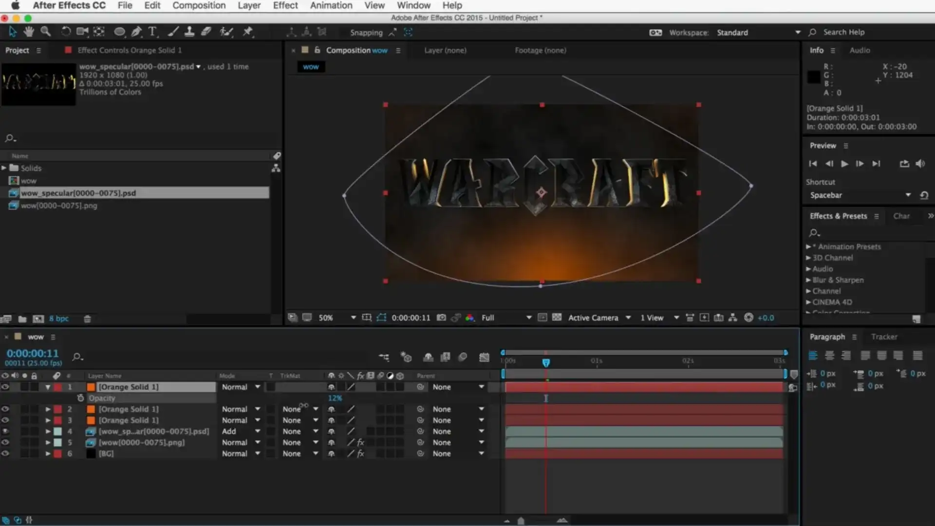 图片[4]-C4D+AE制作Warcraft魔兽世界电影片头字效果-造集CREASETS
