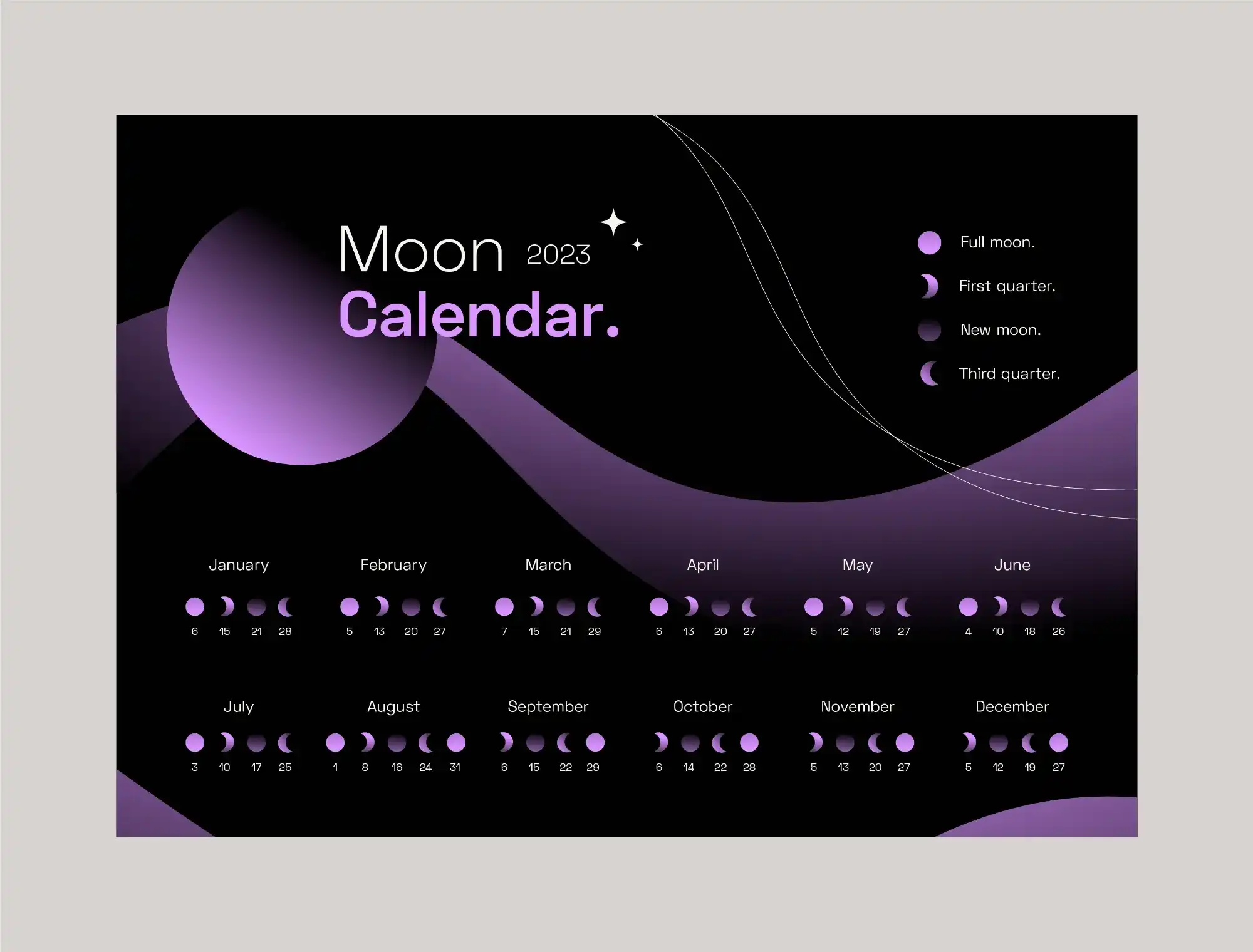 简约高级日历封面模板-造集CREASETS