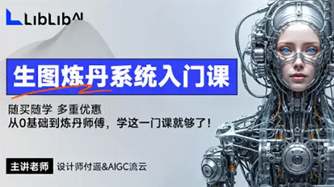 LiblibAI生图炼丹系统入门课2024年（画质清晰带参考素材）-造集CREASETS
