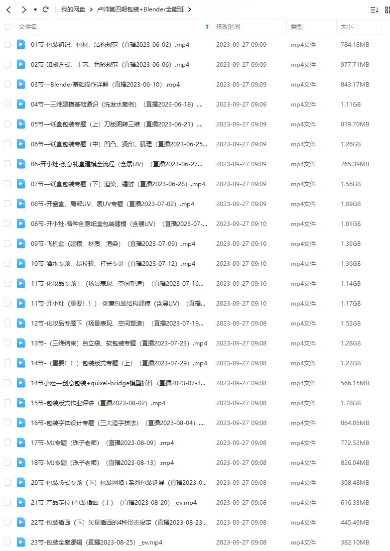 图片[2]-卢帅第4期包装+Blender全能班2023年（高清画质无素材）-造集CREASETS