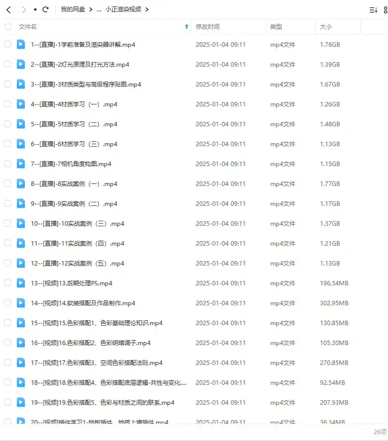 图片[3]-小正Corona效果图商业写实班课程+建模第14期2023年（高清画质带素材）-造集CREASETS