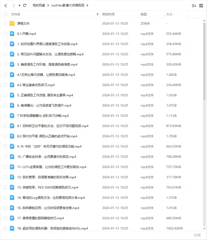 图片[2]-JustYøu影像大师调色班（画质清晰带素材）-造集CREASETS
