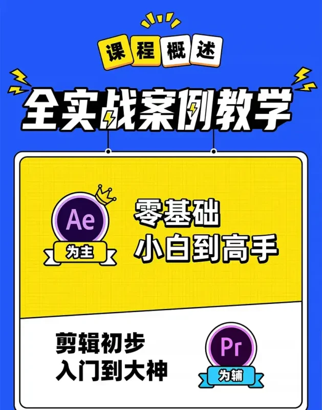 【李兴兴】AE+PR高能秘籍课 高清带课程素材-造集CREASETS