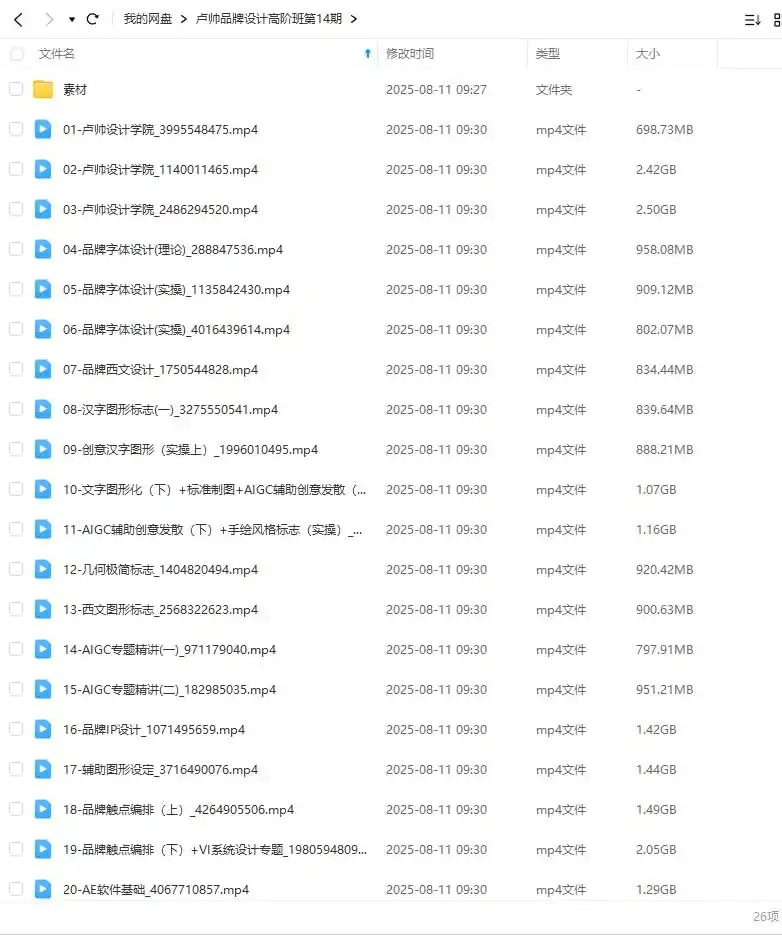 图片[2]-卢帅品牌设计高阶班第14期2025年（高清画质带素材）-造集CREASETS