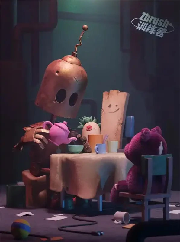 尹大大虾米Zbrush训练营06期2023年（画质清晰带素材）-造集CREASETS