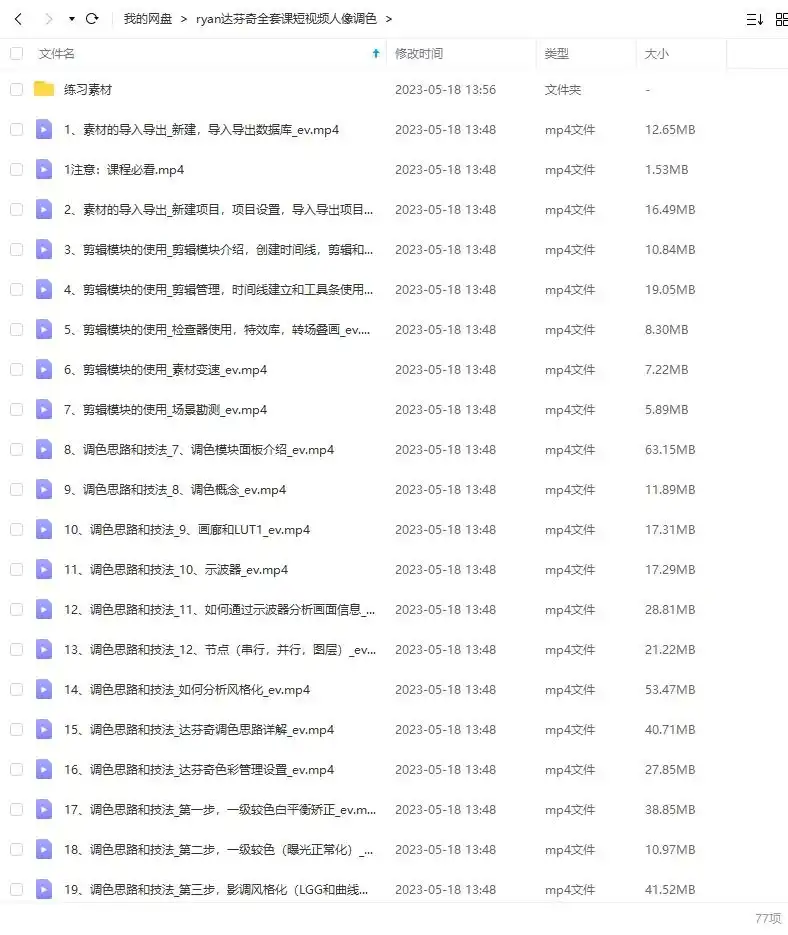图片[2]-摄影师RYAN达芬奇短视频人像调色（高清画质带部分素材）-造集CREASETS