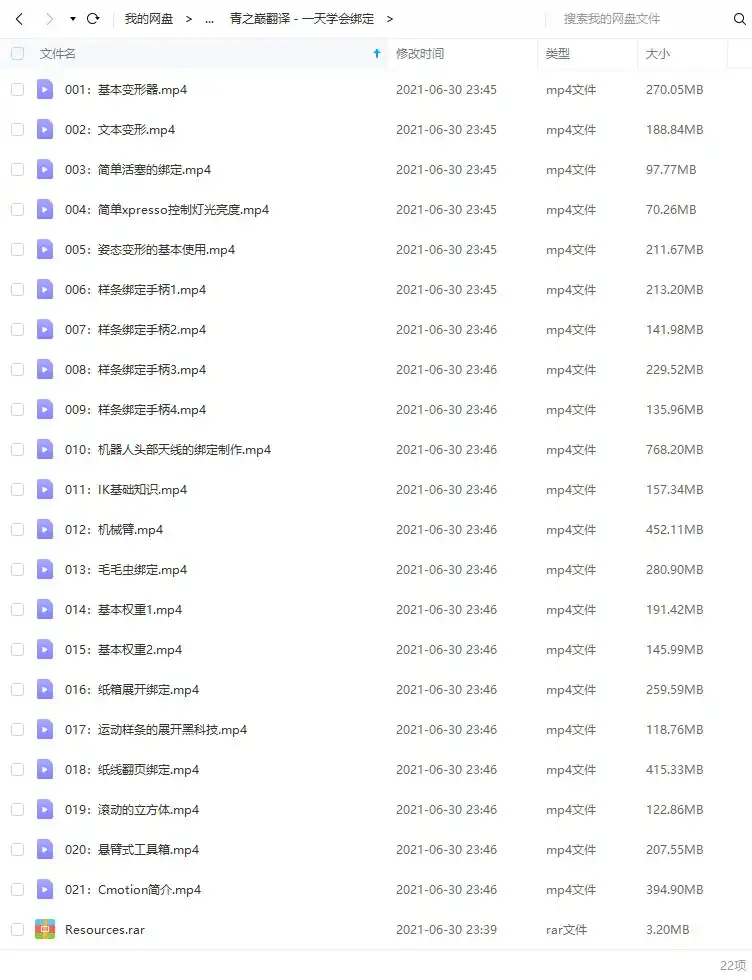 图片[2]-C4D绑定课程：一天学会绑定（画质高清带素材）-造集CREASETS