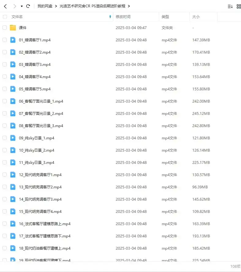 图片[1]-光追艺术研究舍CR PS渲染后期进阶教程2024年结课(画质清晰带素材)-造集CREASETS