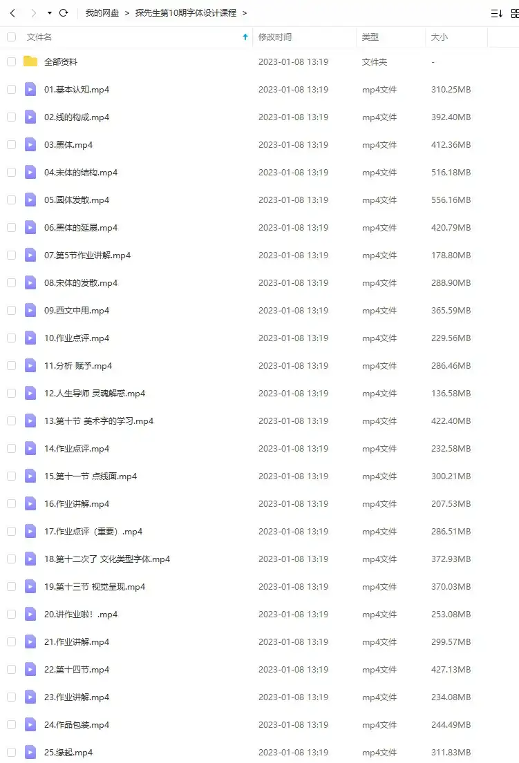 图片[2]-探先生字体设计基础课第10期（画质清晰带素材）-造集CREASETS