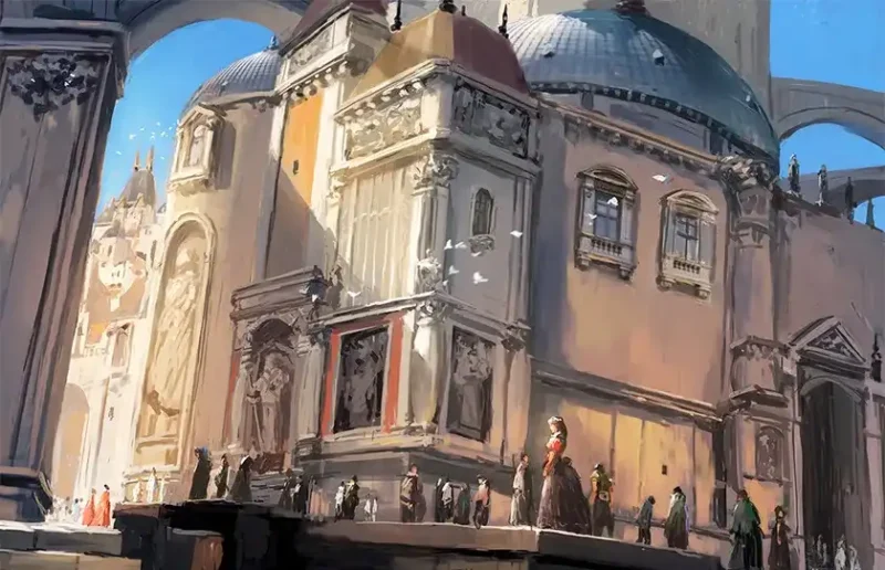 Blender 2.9古代城堡场景概念制作（人人译制）-造集CREASETS