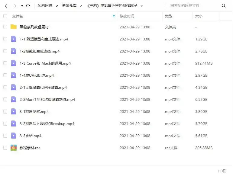 图片[3]-影视级次世代cg角色黑豹制作教程（画质高清带素材）-造集CREASETS