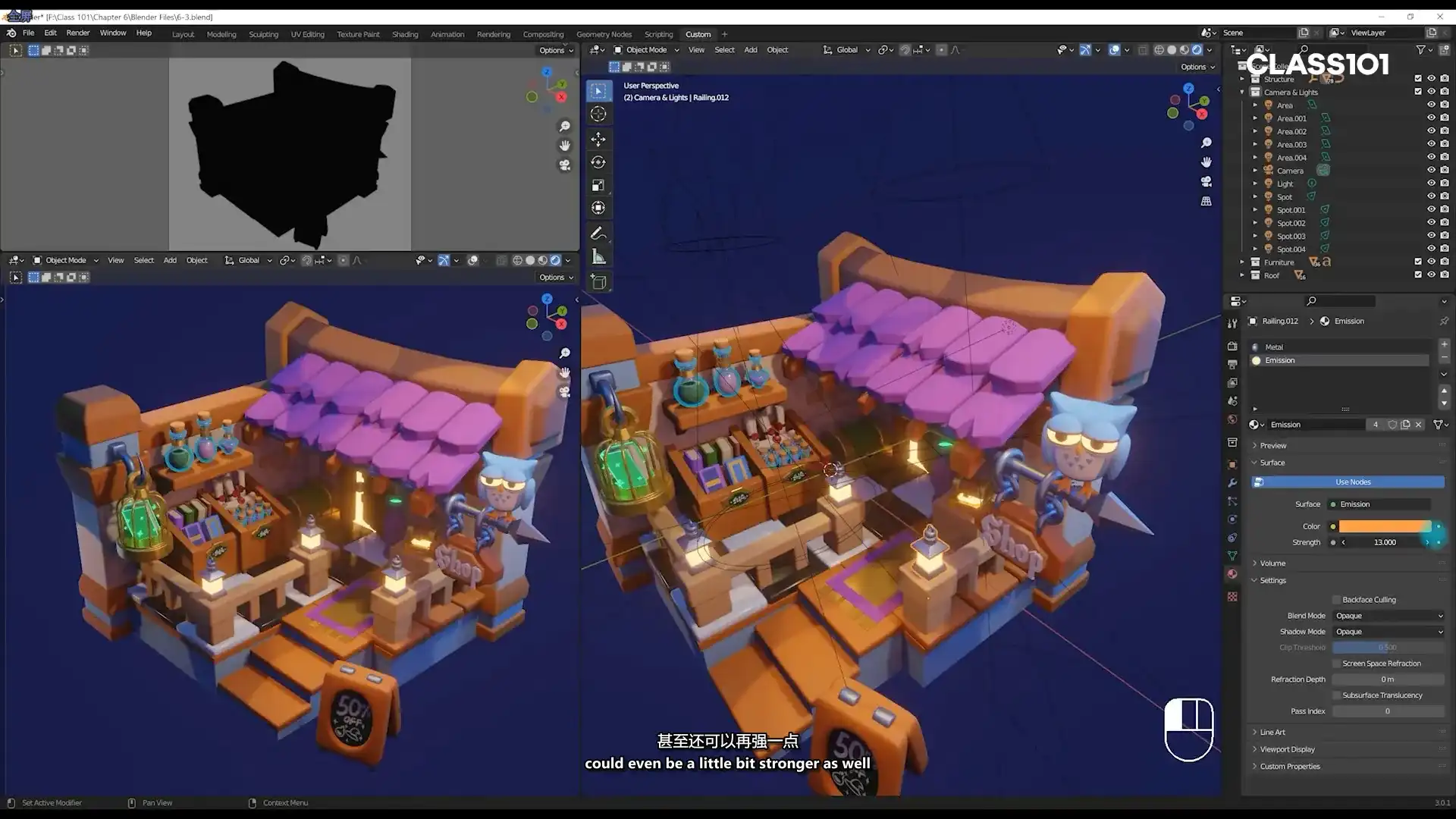图片[5]-用Blender创建可爱的3D插画 双语字幕（高清画质带课件）-造集CREASETS