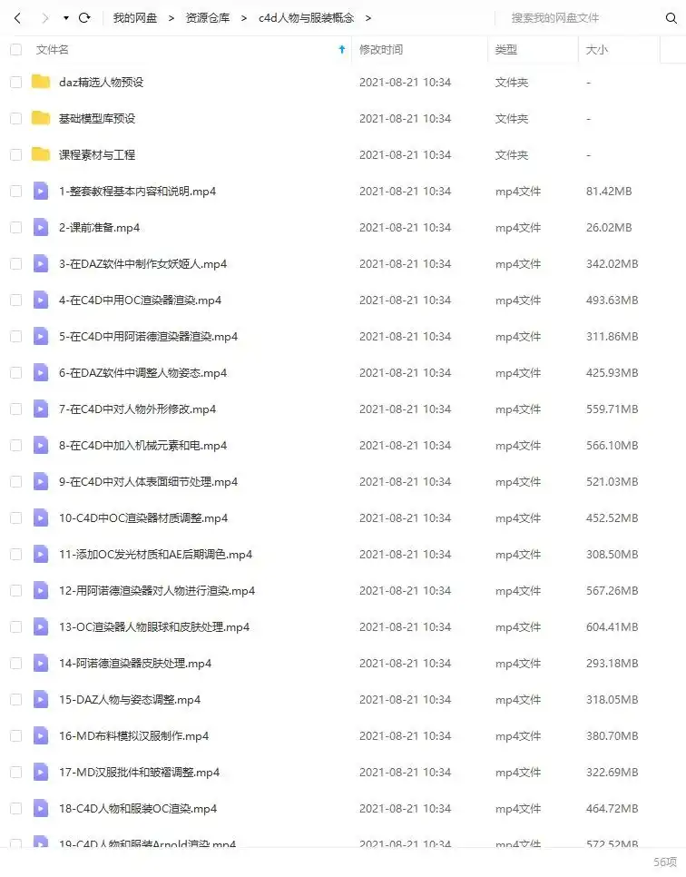 图片[5]-人物与服装概念 DAZ+MD+C4D结合案例教 MG动画自习室-造集CREASETS