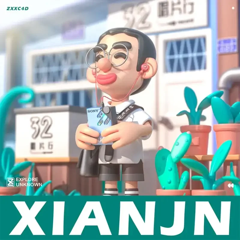 【ZXX】C4D卡通形象建模21天打卡课2019年9月结课-造集CREASETS