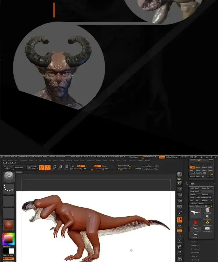 图片[5]-【琅泽】阿彪ZBrush教程_ZBrush 4R7从入门到精通教程-造集CREASETS