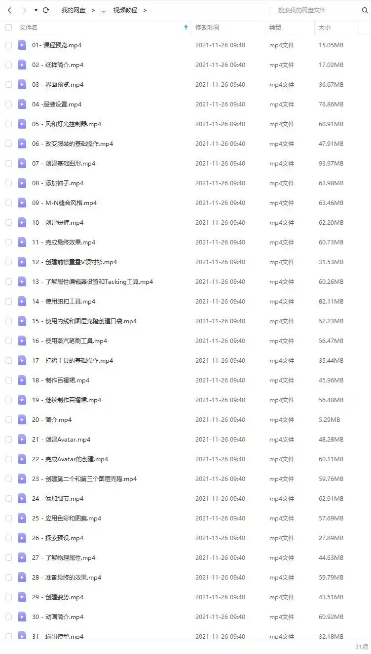图片[2]-Marvelous Designer服装设计基础入门教程中文字幕（高清画质带工程）-造集CREASETS