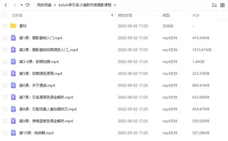 图片[2]-kelvin李日系小清新风格摄影课2020年（画质清晰带素材）-造集CREASETS