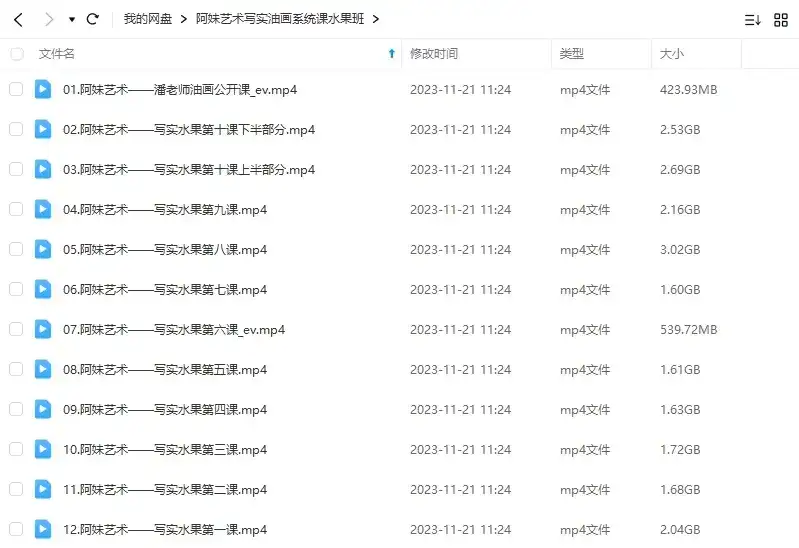 图片[1]-阿妹艺术写实油画系统课水果班（画质清晰无素材）-造集CREASETS