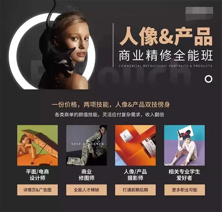 周大杰x安泽丨商业人像 产品精修全能班（画质高清无素材）-造集CREASETS