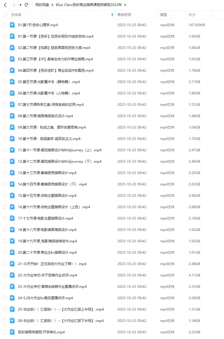 图片[2]-Blue Class色彩商业插画课程·突破班2023年（高清画质无素材）-造集CREASETS