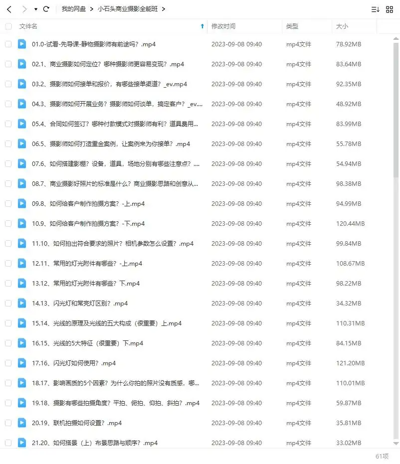 图片[1]-小石头商业摄影全能班2021年（画质清晰无素材）-造集CREASETS