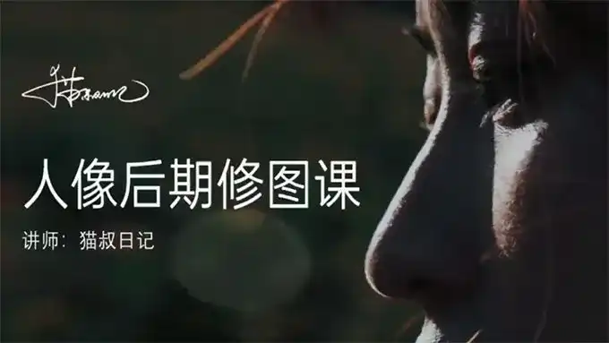 猫叔日记人像后期修图课2023年（画质清晰无素材）-造集CREASETS
