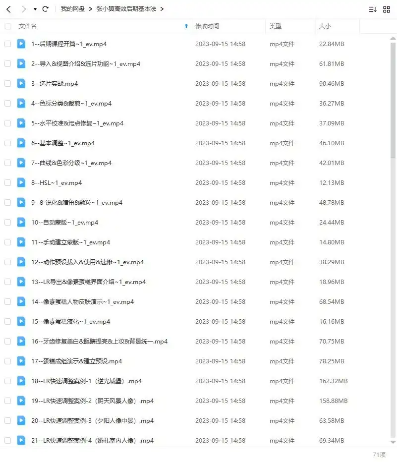 图片[2]-张小翼高效后期基本法（高清画质无素材）-造集CREASETS