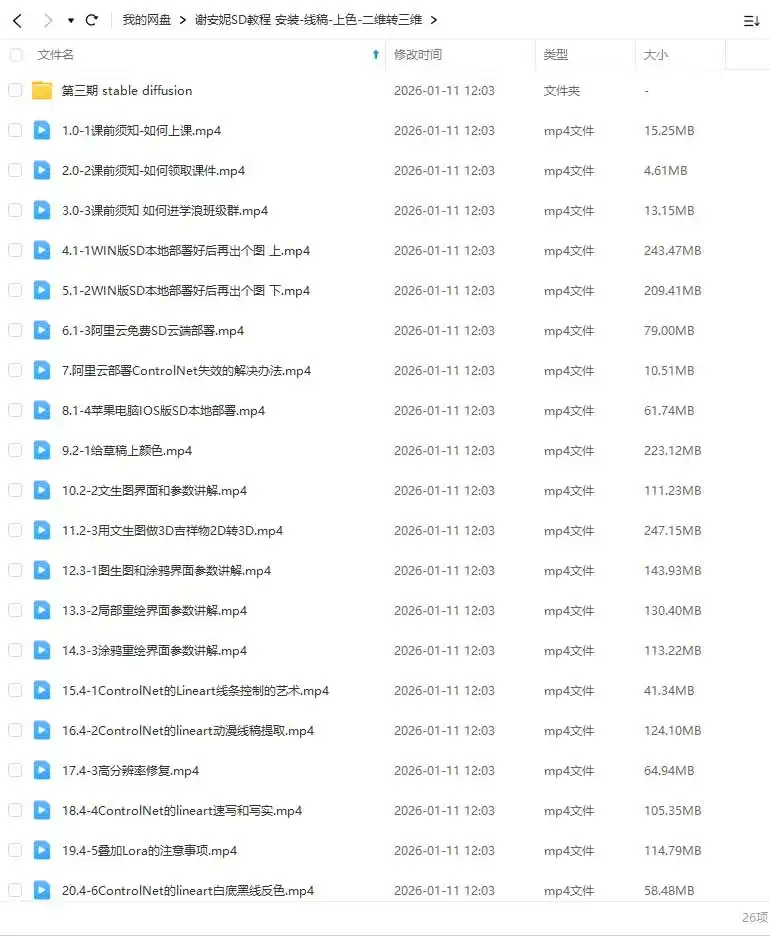 图片[2]-谢安妮SD教程 安装-线稿-上色-二维转三维（高清画质带素材）-造集CREASETS