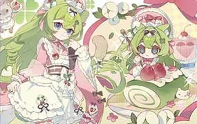 咔嘣脆日系立绘&组合页创作2025年（高清画质带课件笔刷）-造集CREASETS