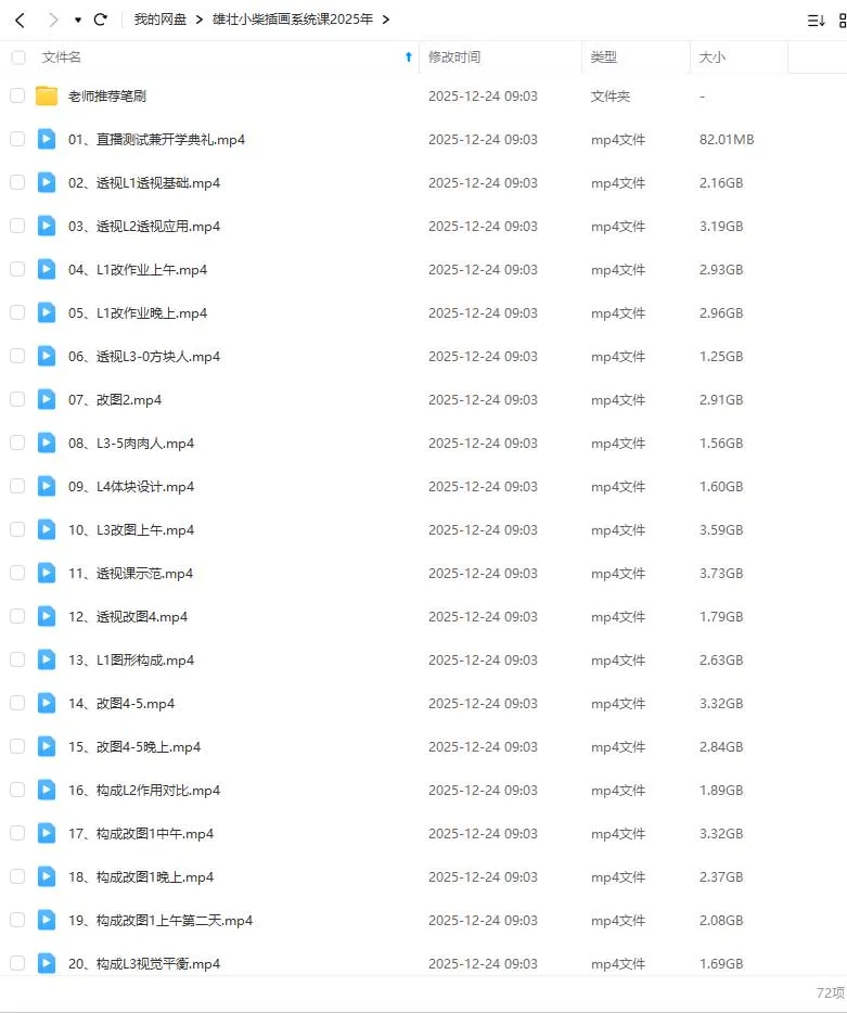 图片[2]-雄壮小柴插画系统课2025年（高清画质带笔刷）-造集CREASETS